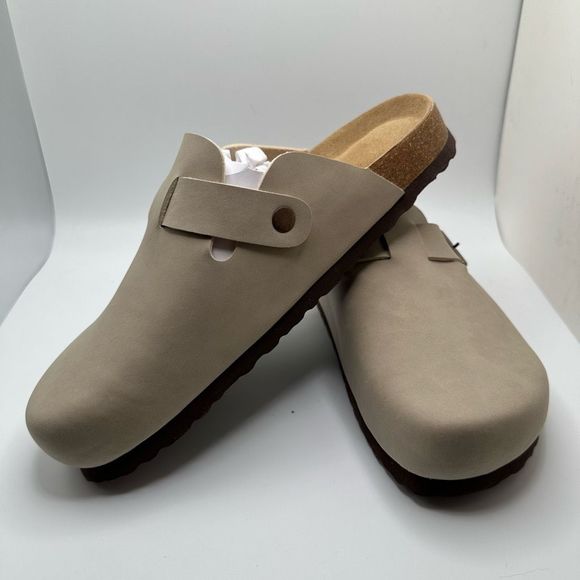 CUSHIONAIRE Women's Cork Footbed Clog 9.5 SAND - Picture 7 of 7